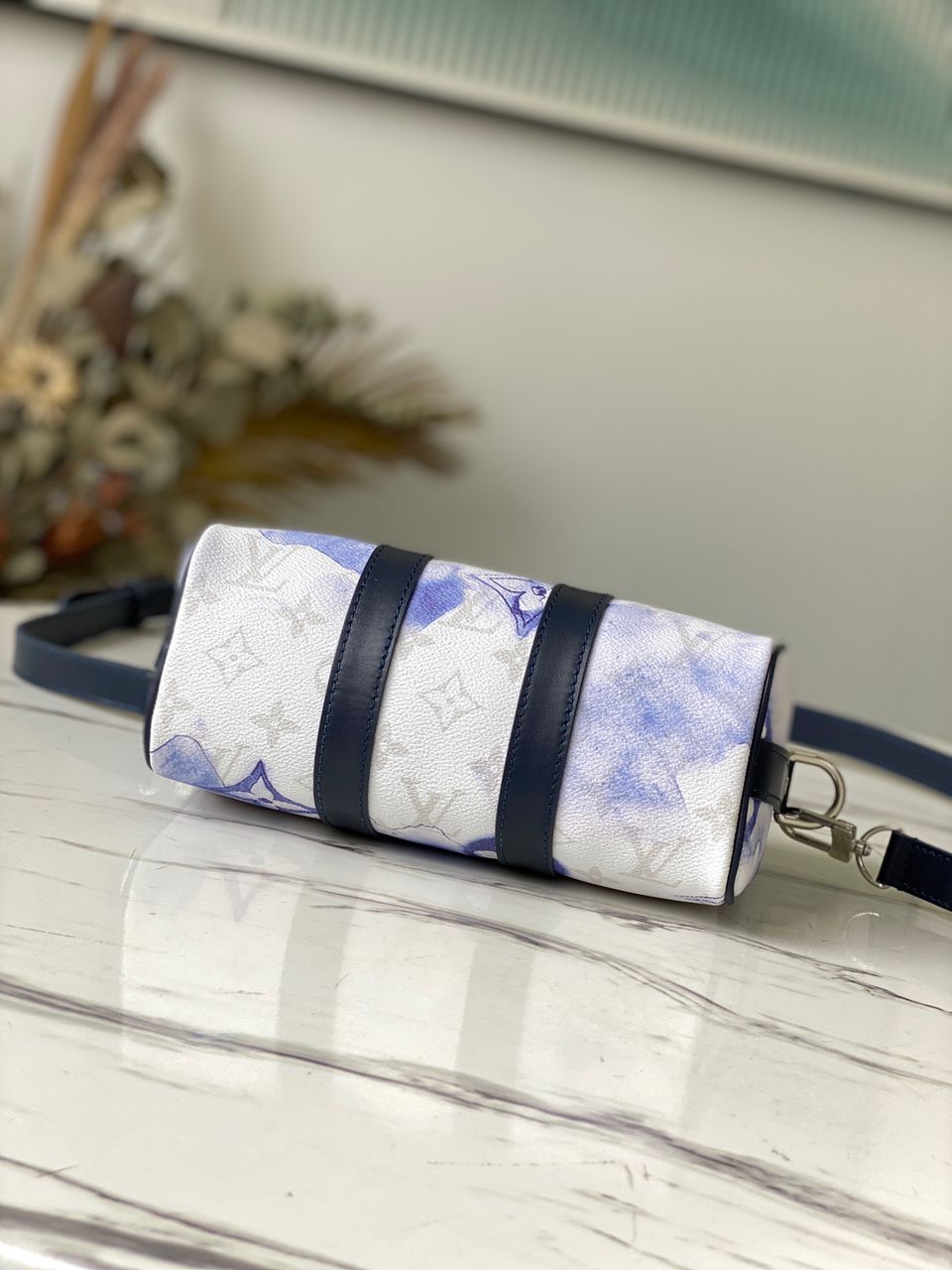 Louis Vuitton Keepall XS Monogram Watercolor Blue Canvas By Virgil Abloh For Men, Bags, Shoulder And Crossbody Bags 8.3in/21cm Louis Vuitton M45761