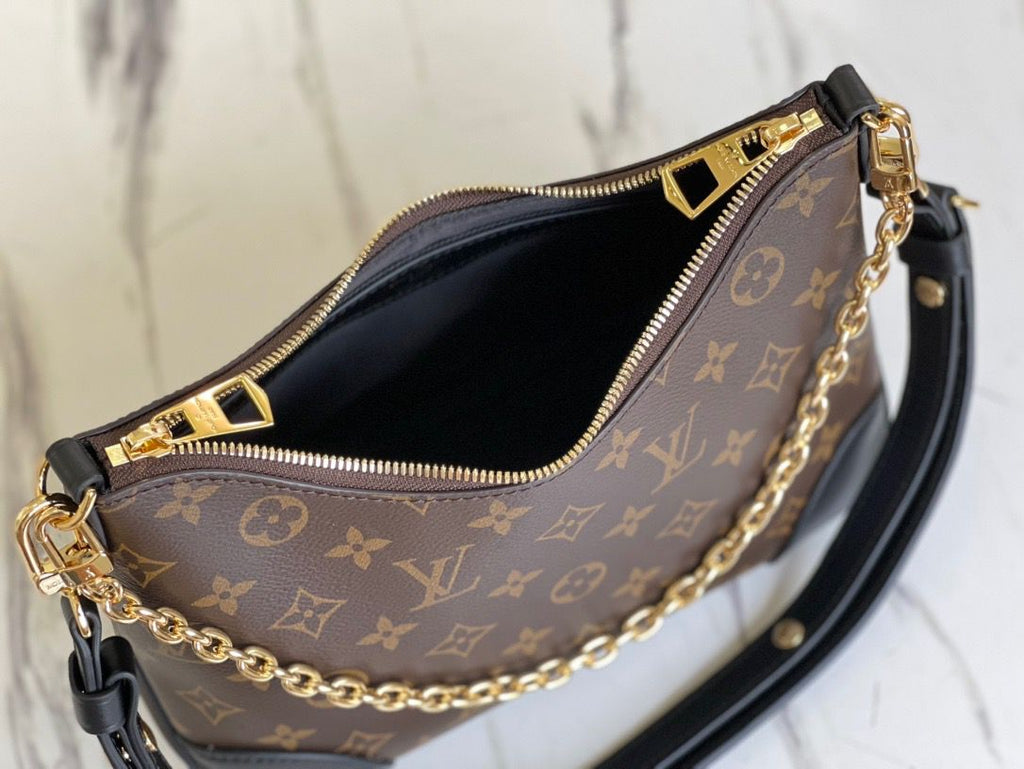 Louis Vuitton Boulogne Monogram Canvas Black For Women,  Shoulder Bags 11.4in/29cm Louis Vuitton M45831