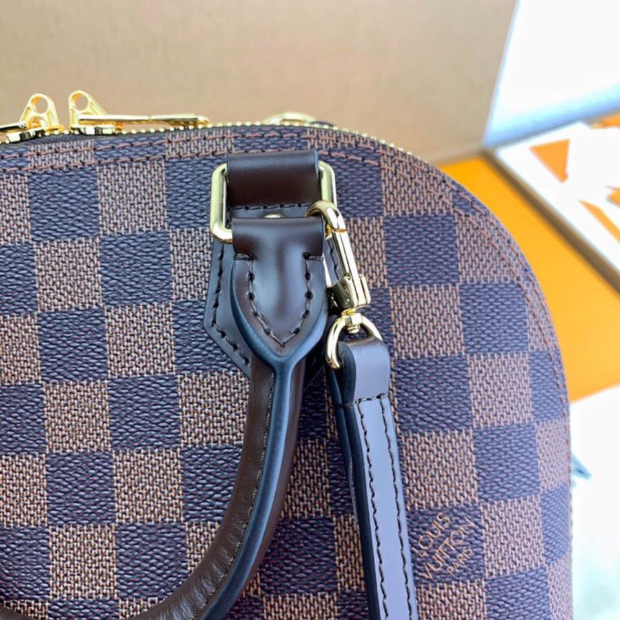 Louis Vuitton Alma BB Damier Ebene Canvas For Women, Women’s Handbags, Shoulder And Crossbody Bags 9.3in/23.5cm Louis Vuitton N41221