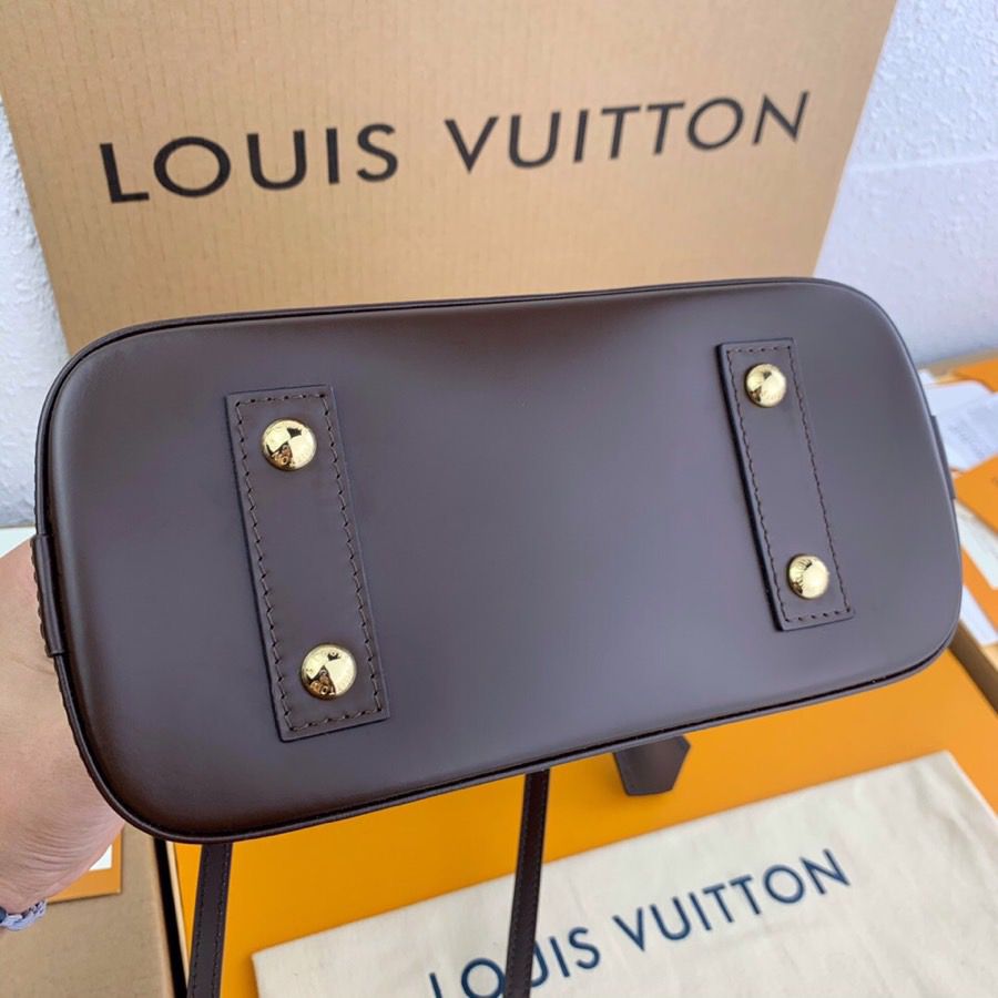 Louis Vuitton Alma BB Damier Ebene Canvas For Women, Women’s Handbags, Shoulder And Crossbody Bags 9.3in/23.5cm Louis Vuitton N41221