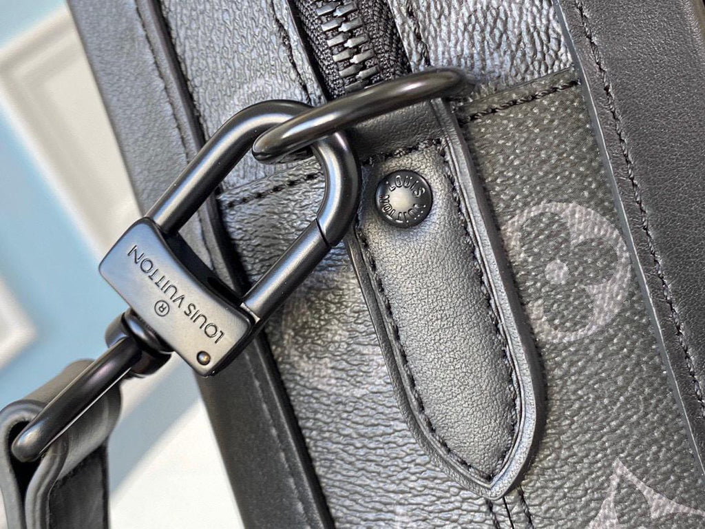 Louis Vuitton Soft Trunk Briefcase Monogram Eclipse Canvas For Men, Bags, Shoulder And Crossbody Bags 11.4in/29cm Louis Vuitton M44952