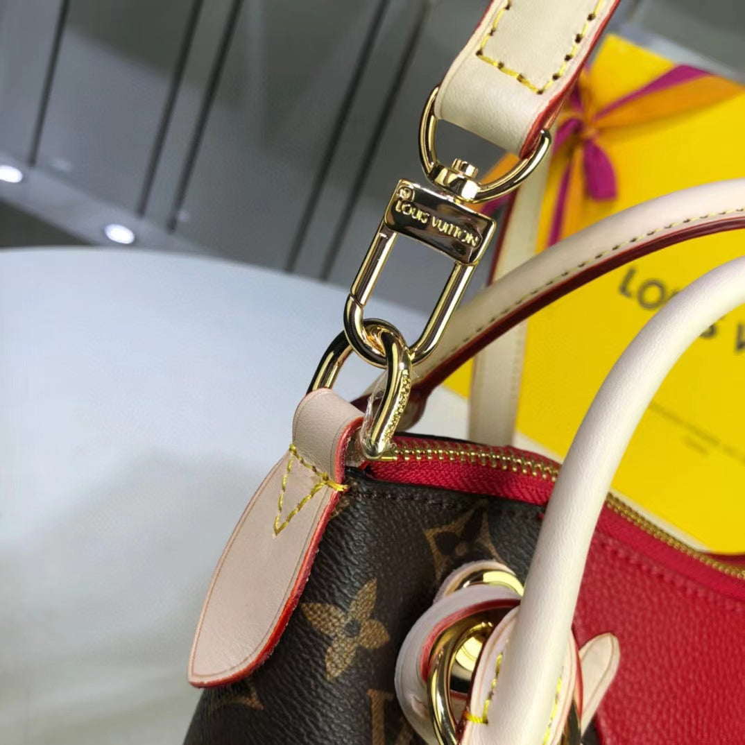 Louis Vuitton V Tote Burberry Monogram Canvas Cerise Red For Women, WoBags, Shoulder And Crossbody Bags 10.6in/27cm Louis Vuitton M43966