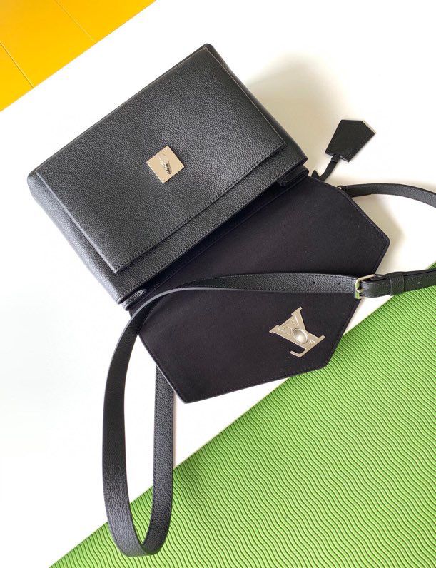 Louis Vuitton Mylockme Satchel Black For Women,  Shoulder And Crossbody Bags 11in/28cm Louis Vuitton M54849
