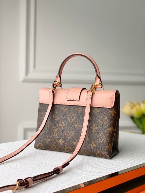 Louis Vuitton Locky Burberry Monogram Canvas Rose Poudre Pink For Women, Women’s Handbags, Shoulder And Crossbody Bags 7.9in/20cm Louis Vuitton M44080