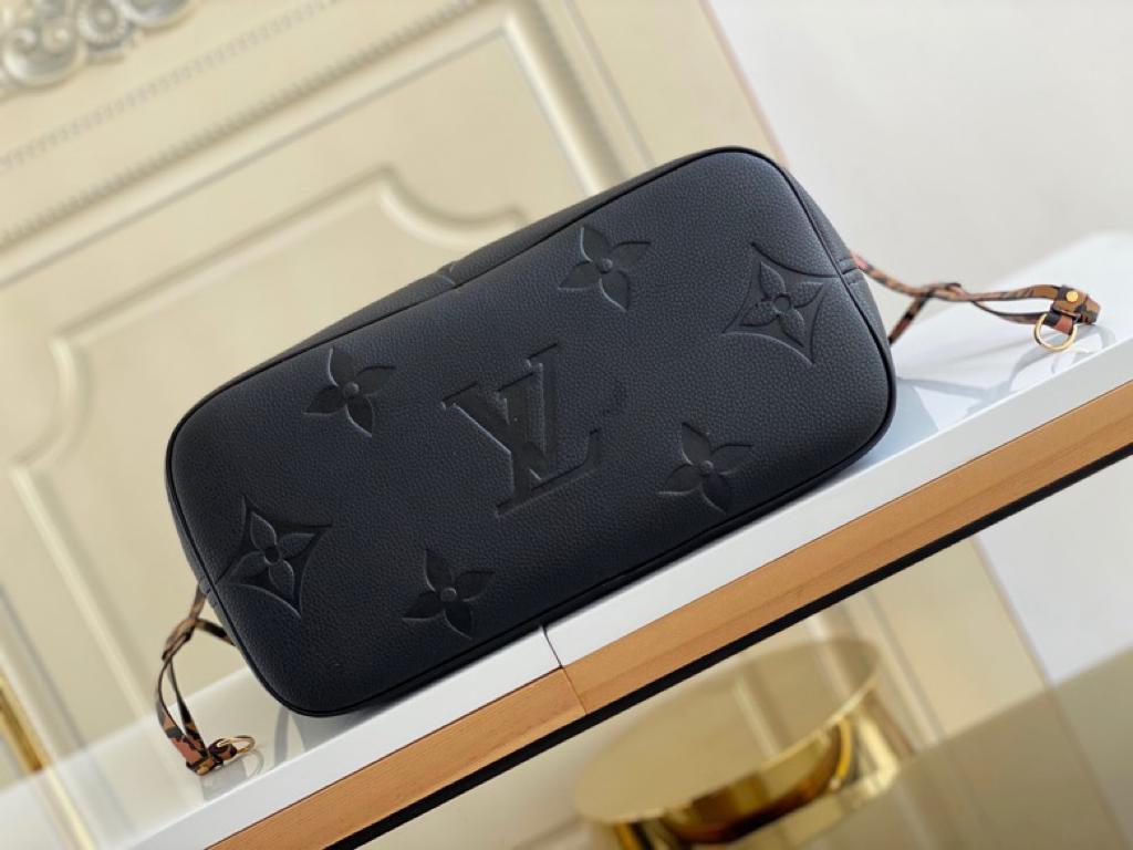 Louis Vuitton Neverfull MM Tote Bag Wild At Heart Monogram Empreinte Black For Women,  Shoulder Bags 12.2in/31cm Louis Vuitton M45856