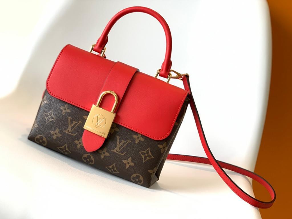 Louis Vuitton Locky Burberry Monogram Canvas Red For Women,  Shoulder And Crossbody Bags 7.9in/20cm Louis Vuitton M44322