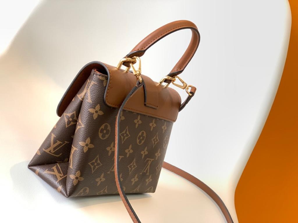 Louis Vuitton Locky Monogram Canvas Caramel Brown For Women, WomenÃƒÂ¢Ã¢â€šÂ¬Ã¢â€žÂ¢s Handbags, Shoulder And Crossbody Bags 7.9in/20cm Louis Vuitton M44654