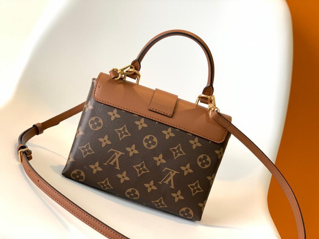 Louis Vuitton Locky Burberry Monogram Canvas Caramel Brown For Women, Women’s Handbags, Shoulder And Crossbody Bags 7.9in/20cm Louis Vuitton M44654