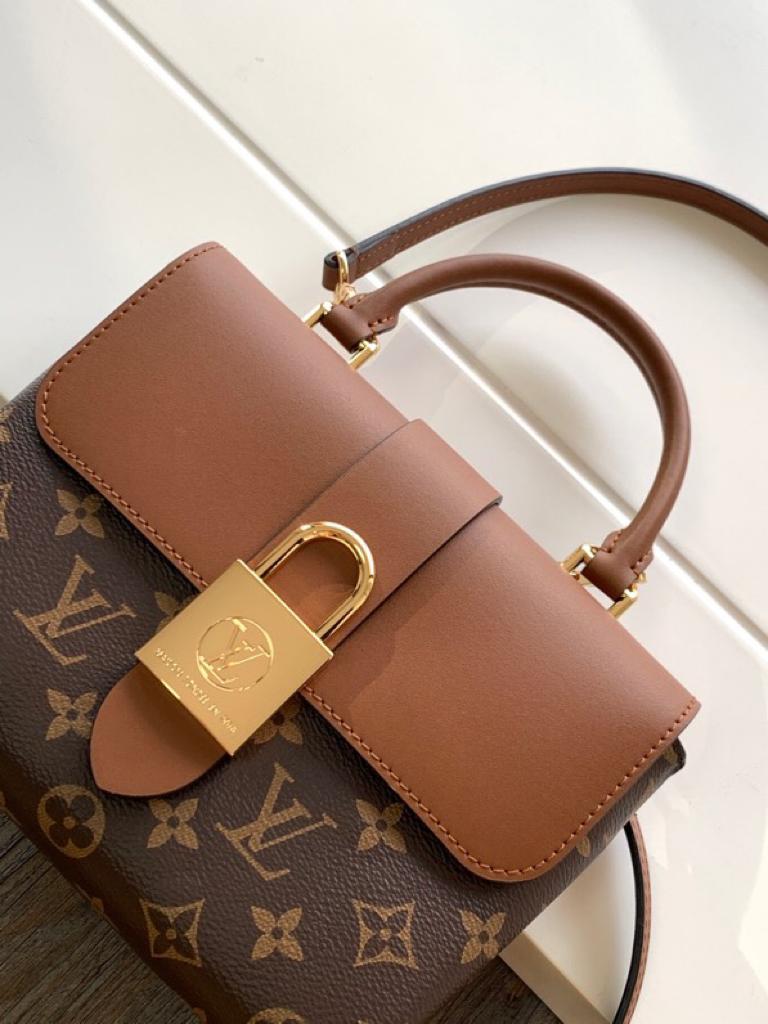 Louis Vuitton Locky Monogram Canvas Caramel Brown For Women, WomenÃƒÂ¢Ã¢â€šÂ¬Ã¢â€žÂ¢s Handbags, Shoulder And Crossbody Bags 7.9in/20cm Louis Vuitton M44654