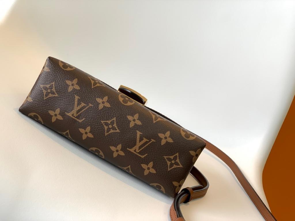 Louis Vuitton Locky Burberry Monogram Canvas Caramel Brown For Women, Women’s Handbags, Shoulder And Crossbody Bags 7.9in/20cm Louis Vuitton M44654
