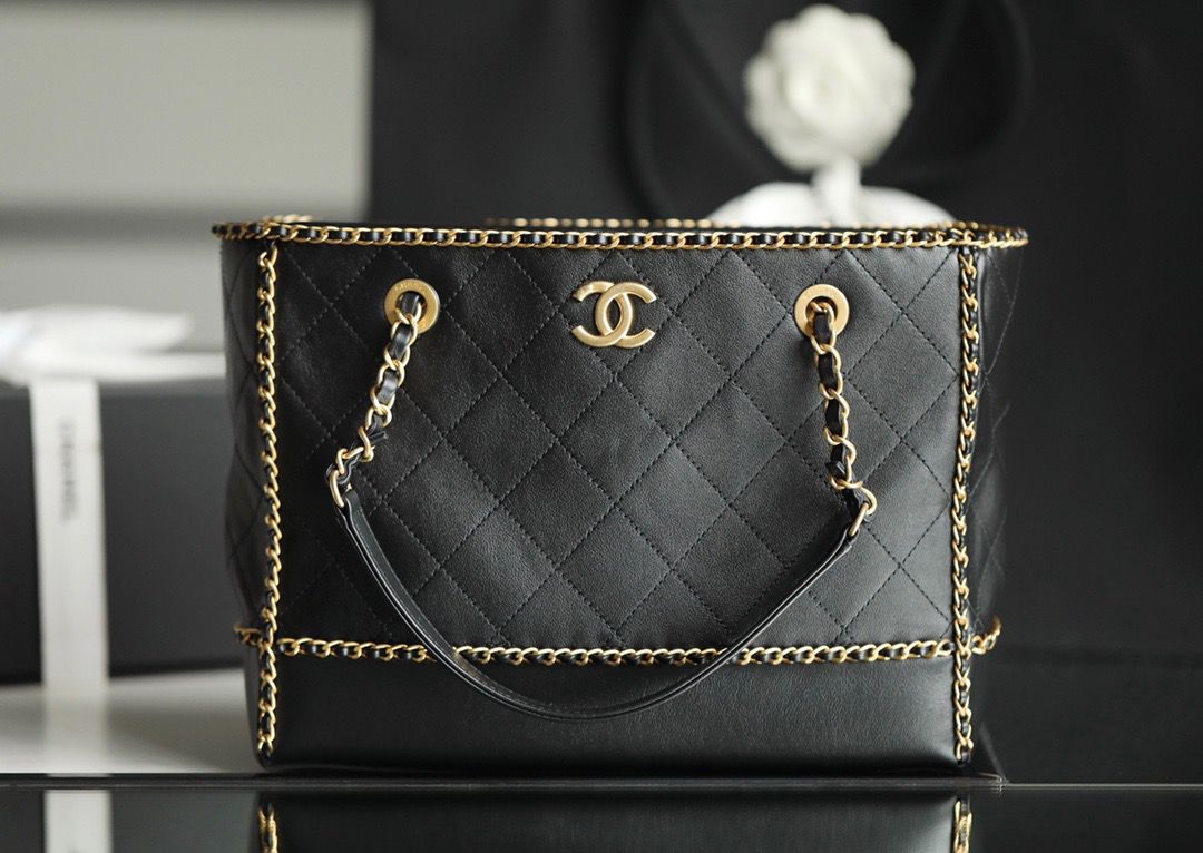 ChanelShopping Tote Bag Black For Women Handbag, Shoulder Bags 13.3in/34cm AS2761 B06380 94305