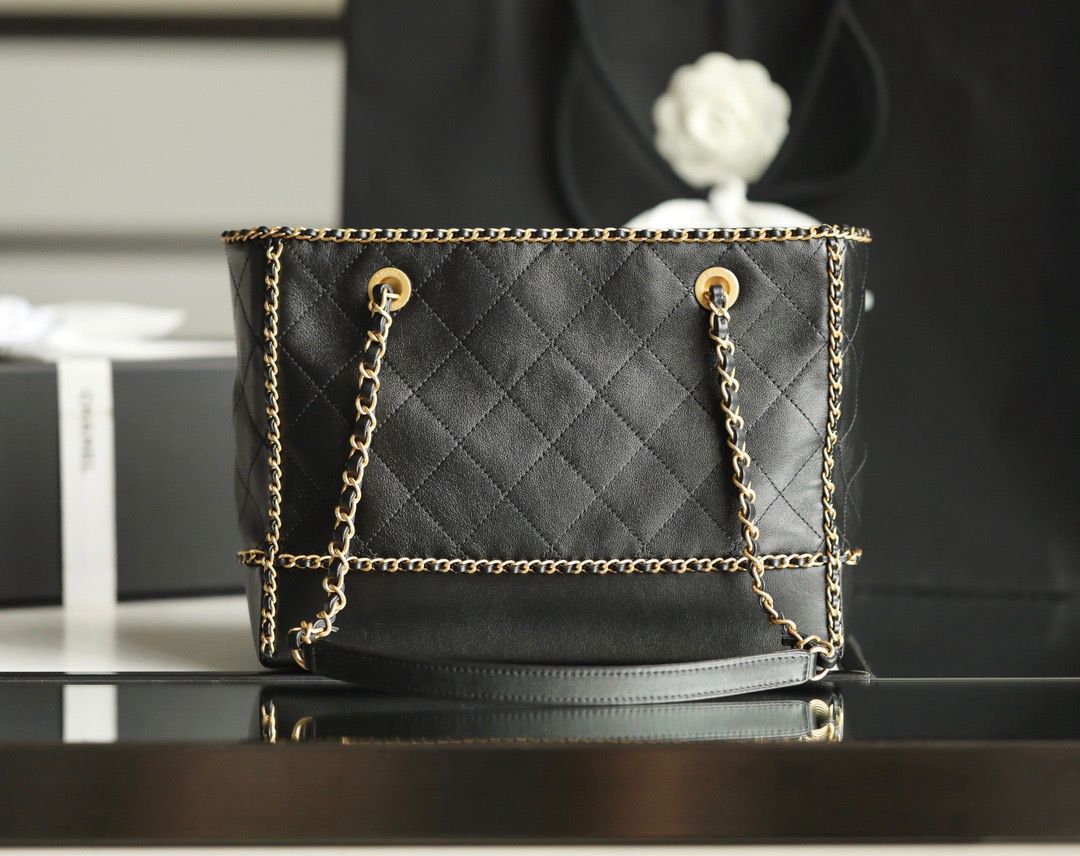 ChanelShopping Tote Bag Black For Women Handbag, Shoulder Bags 13.3in/34cm AS2761 B06380 94305