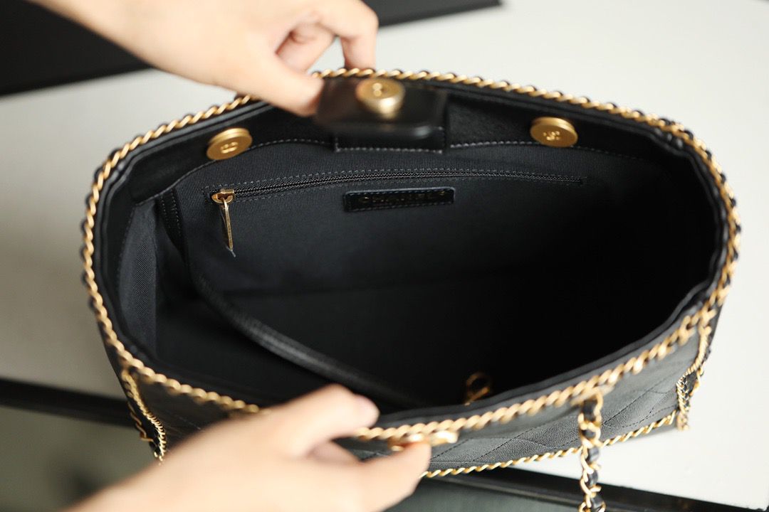ChanelShopping Tote Bag Black For Women Handbag, Shoulder Bags 13.3in/34cm AS2761 B06380 94305