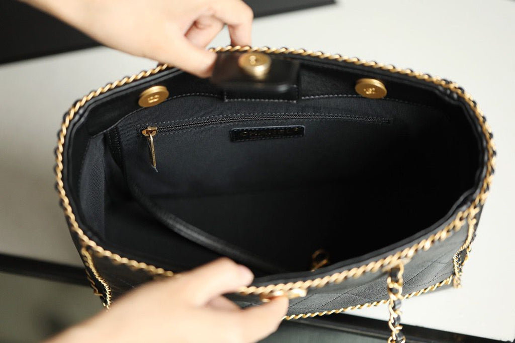 ChanelShopping Tote Bag Black For Women, Women’s Handbag, Shoulder Bags 13.3in/34cm AS2761 B06380 94305