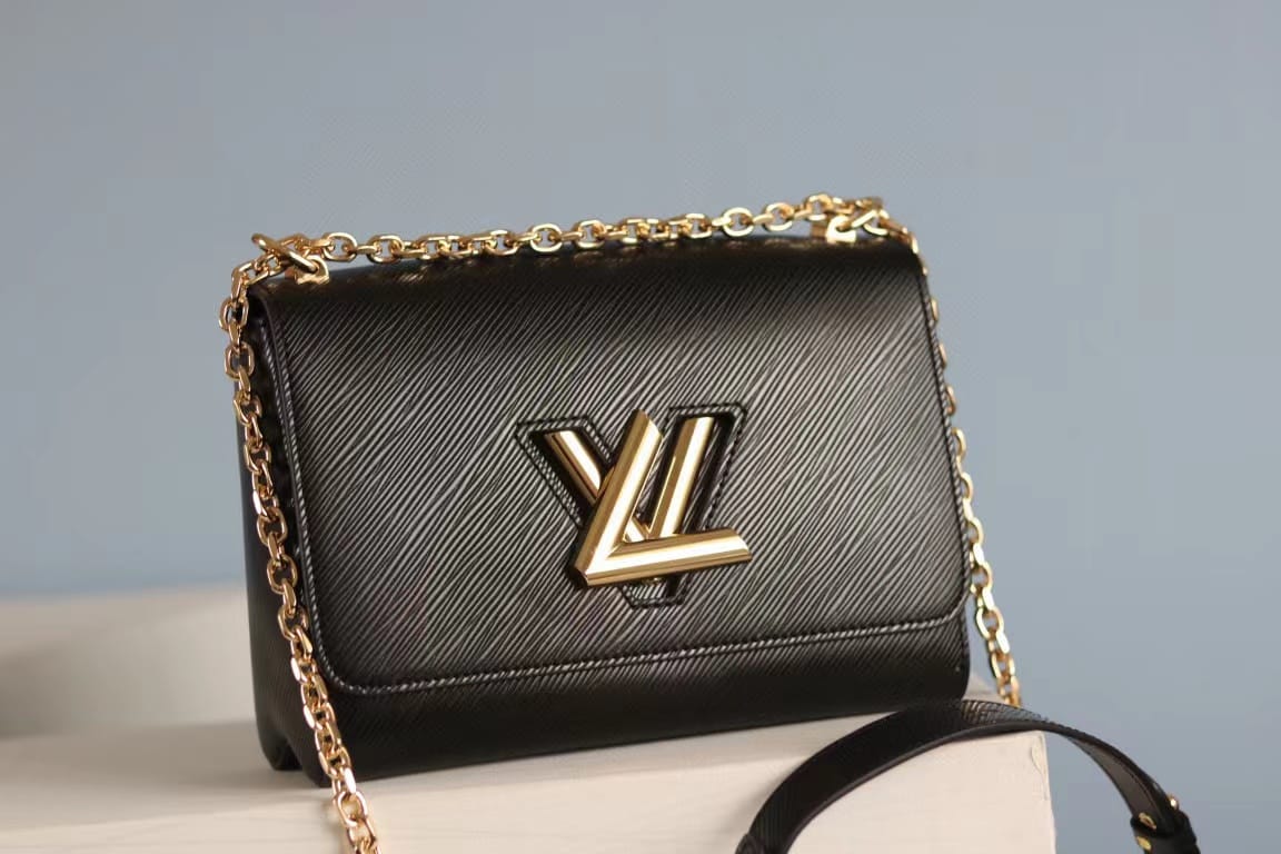 Louis Vuitton Twist MM Epi Black For Women,  Shoulder And Crossbody Bags 9.4in/23cm Louis Vuitton