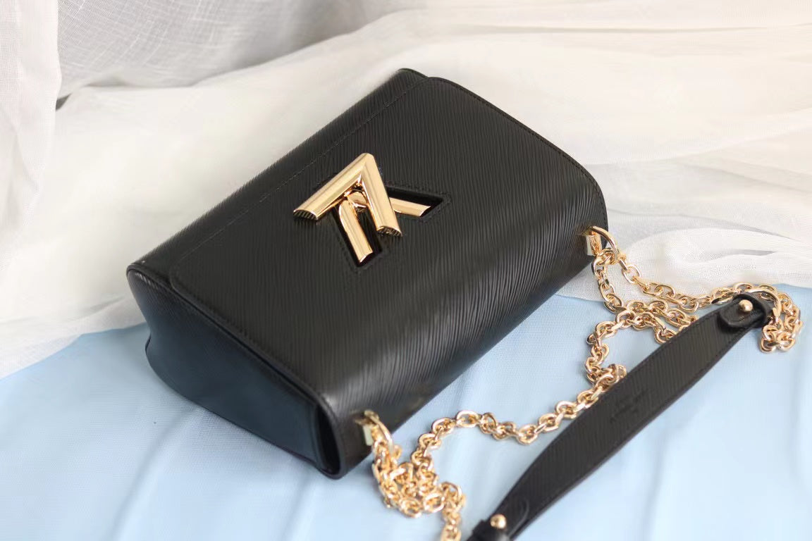 Louis Vuitton Twist MM Epi Black For Women,  Shoulder And Crossbody Bags 9.4in/23cm Louis Vuitton