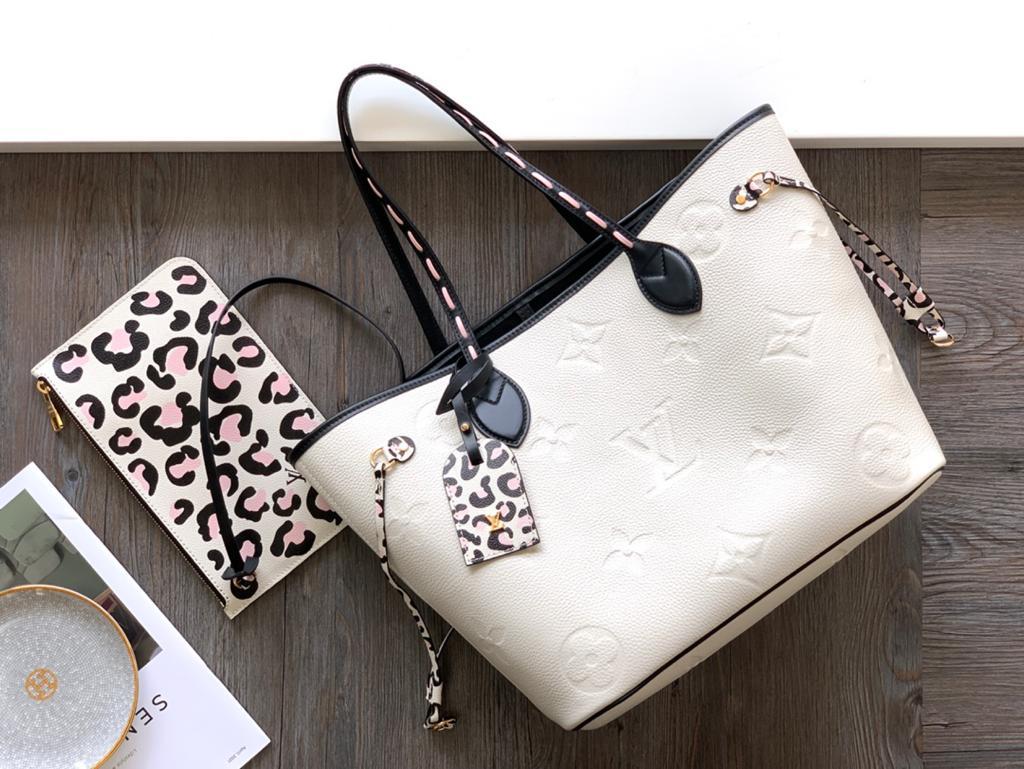 Louis Vuitton Neverfull MM Tote Bag Wild At Heart Monogram Empreinte Cream For Women,  Shoulder Bags 12.2in/31cm Louis Vuitton M58525