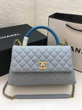 ChanelLarge GlamIap Bag With Top Handle Light Grey For Women, WomenÃ¢â‚¬â„¢s Handbags, Shoulder And Crossbody Bags 11in/28cm A92991