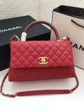 ChanelLarge GlamIap Bag With Top Handle Red For Women Handbags, Shoulder And Crossbody Bags 11in/28cm A92991