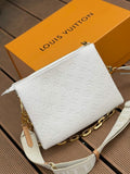 Louis Vuitton Coussin PM Monogram Embossed Puffy White For Women,  Shoulder And Crossbody Bags 10.2in/26cm Louis Vuitton M57793