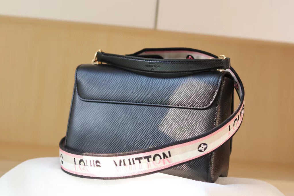 Louis Vuitton Twist MM Monogram Blossoms Black For Women,  Shoulder And Crossbody Bags 9.1in/23cm Louis Vuitton M57505