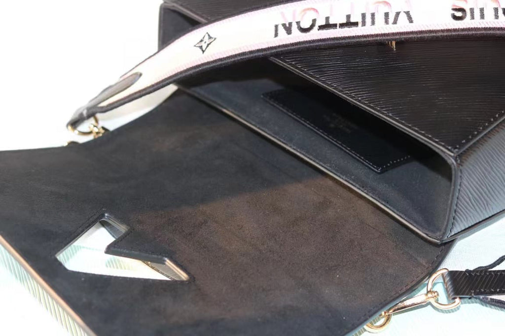 Louis Vuitton Twist MM Monogram Blossoms Black For Women,  Shoulder And Crossbody Bags 9.1in/23cm Louis Vuitton M57505