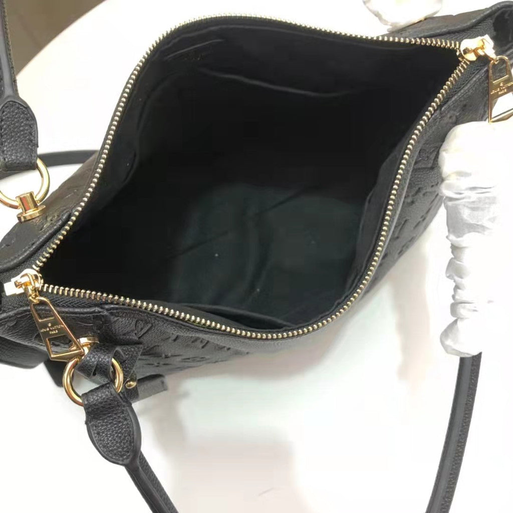 Louis Vuitton V Tote MM Monogram Empreinte Black For Women, WomenÃƒÂ¢Ã¢â€šÂ¬Ã¢â€žÂ¢s Handbags, Shoulder And Crossbody Bags 14.2in/36cm Louis Vuitton M44421