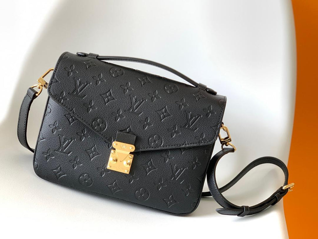 Louis Vuitton Pochette Metis Monogram Empreinte Black For Women,  Shoulder And Crossbody Bags 9.8in/25cm Louis Vuitton M41487