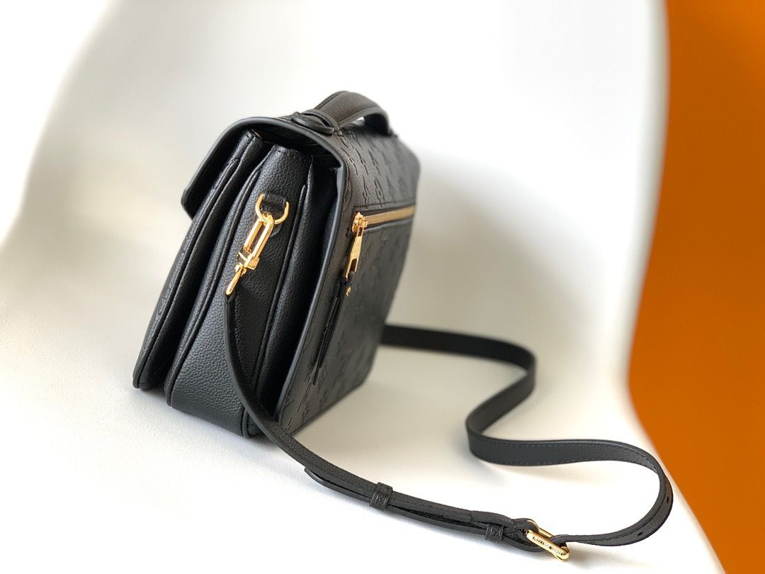 Louis Vuitton Pochette Metis Monogram Empreinte Black For Women,  Shoulder And Crossbody Bags 9.8in/25cm Louis Vuitton M41487
