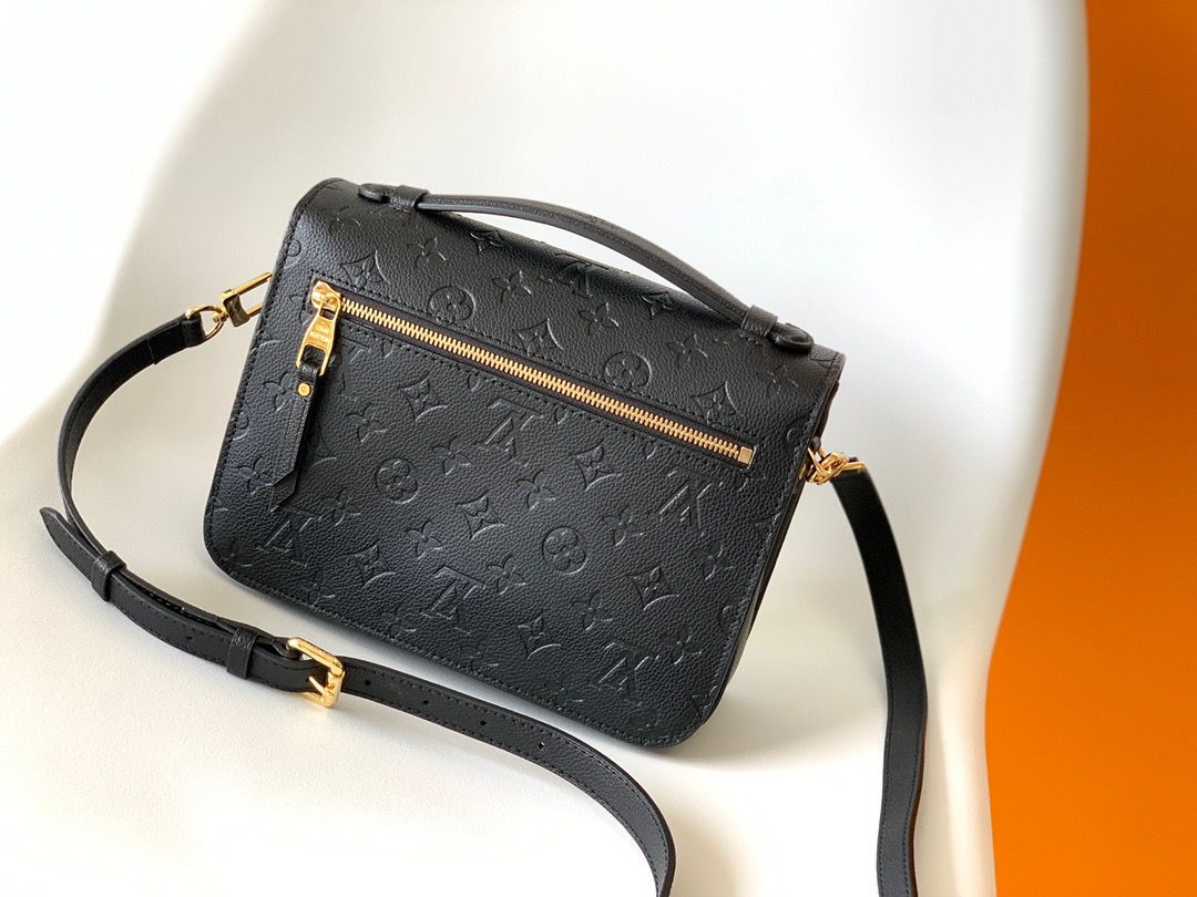 Louis Vuitton Pochette Metis Monogram Empreinte Black For Women,  Shoulder And Crossbody Bags 9.8in/25cm Louis Vuitton M41487