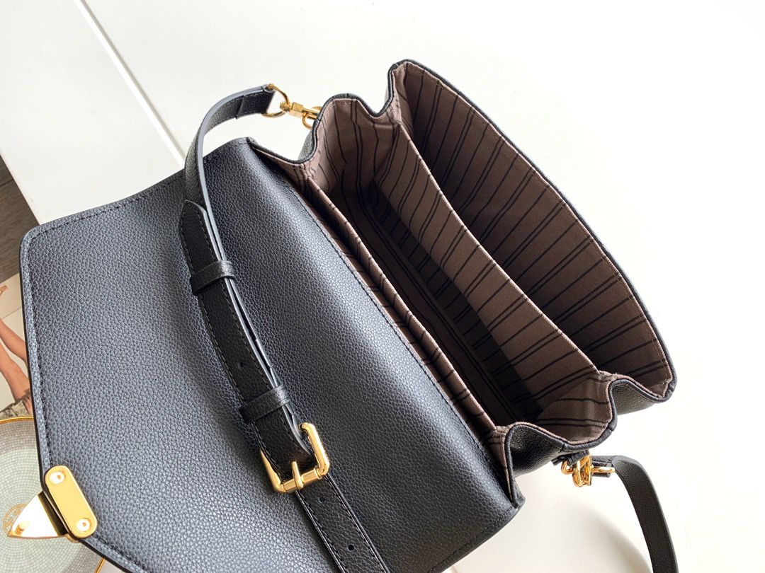 Louis Vuitton Pochette Metis Monogram Empreinte Black For Women,  Shoulder And Crossbody Bags 9.8in/25cm Louis Vuitton M41487