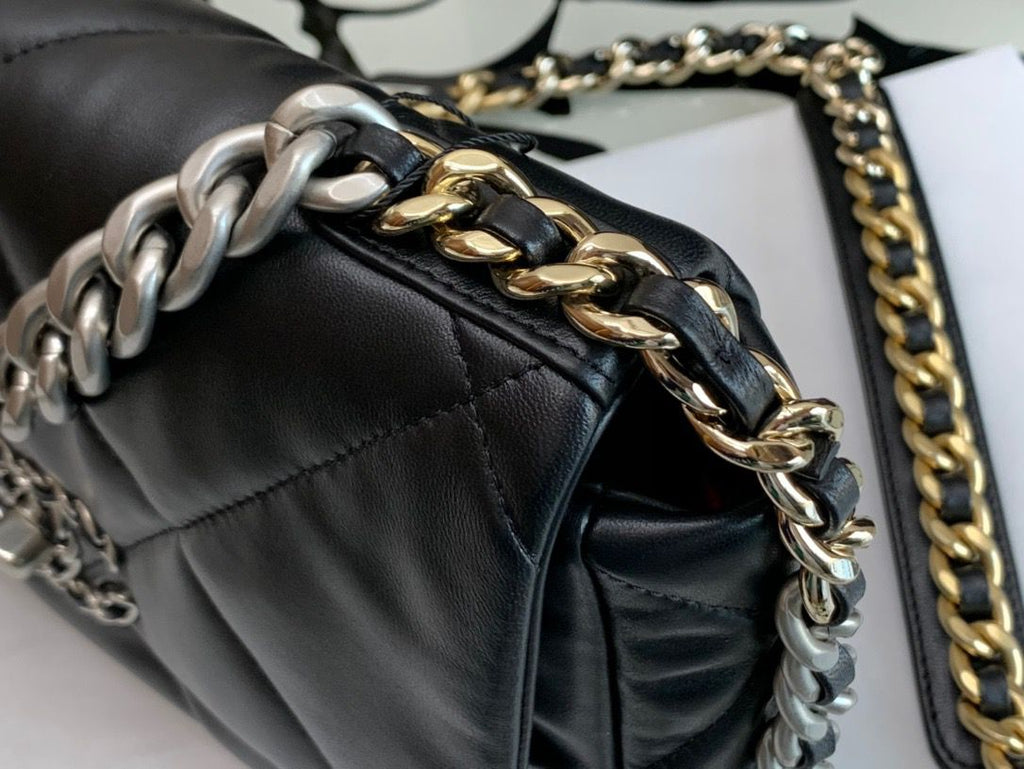 Chanel Classic GlamIap Bag Black For Women 10.2in/26cm
