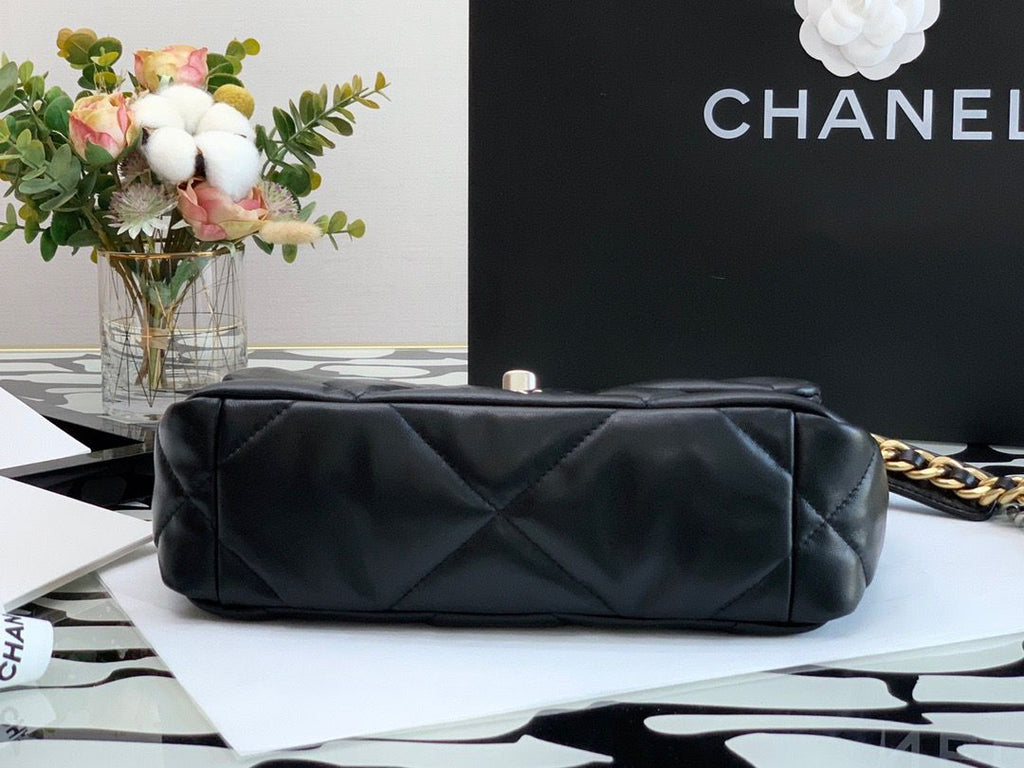 Chanel Classic GlamIap Bag Black For Women 10.2in/26cm