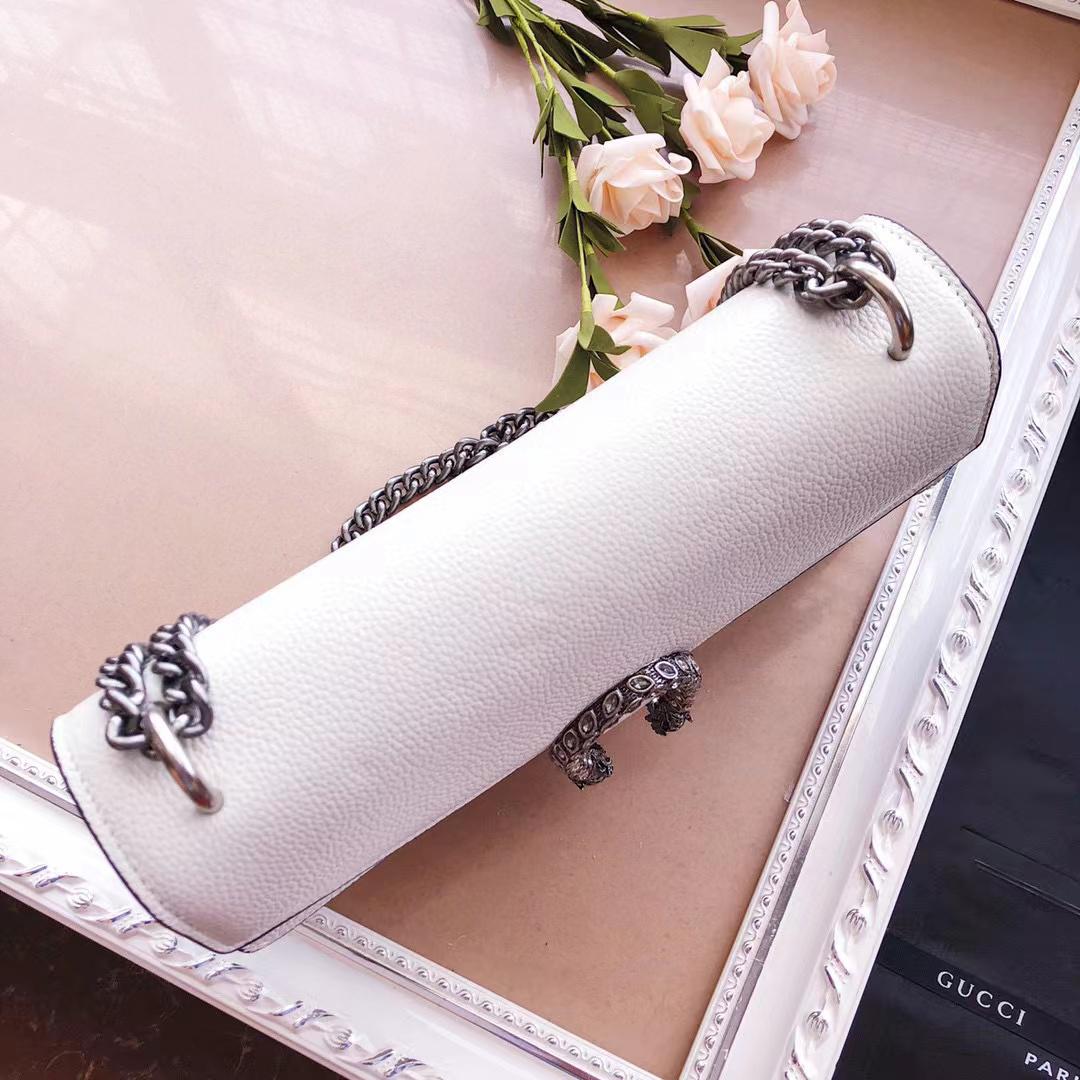 GLAMIonysus Small Shoulder Bag White For Women 11in/28cm 400249 0K7JN 9680