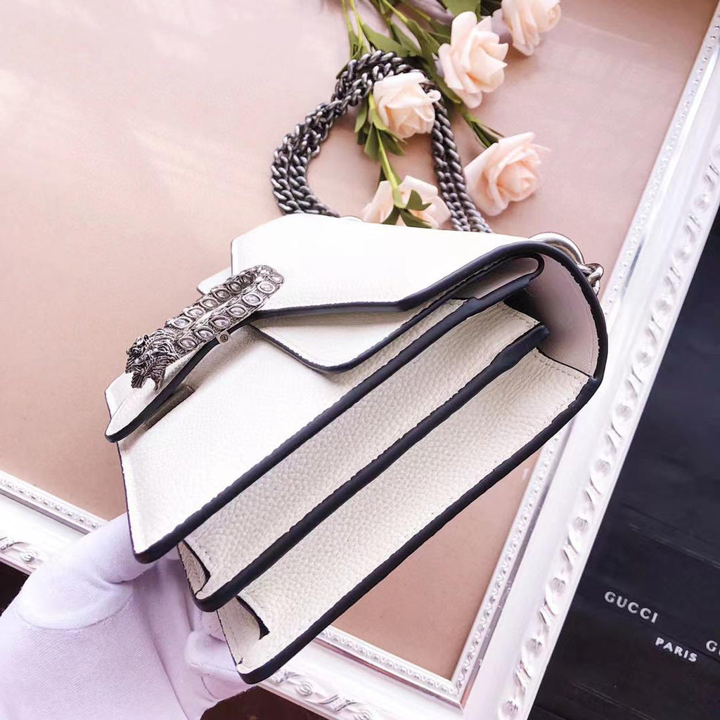 GLAMIonysus Small Shoulder Bag White For Women 11in/28cm 400249 0K7JN 9680