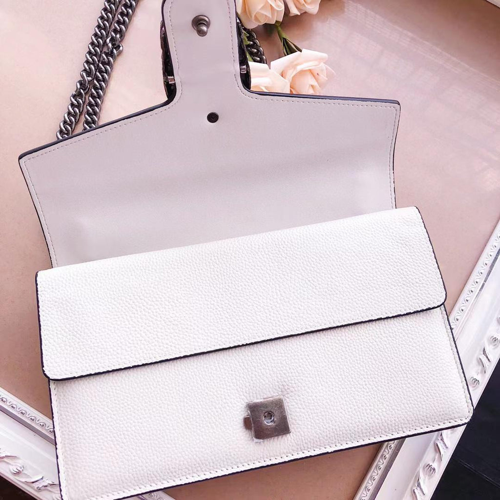 GLAMIonysus Small Shoulder Bag White For Women 11in/28cm 400249 0K7JN 9680