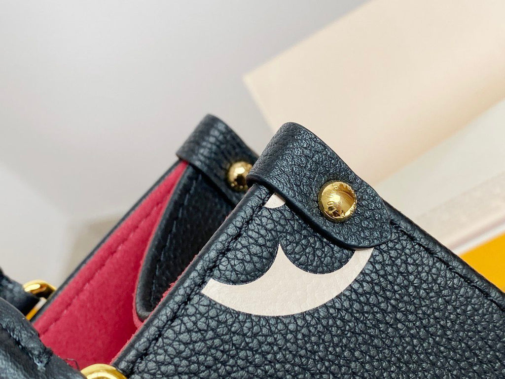Louis Vuitton OnTheGo PM Tote Bag Monogram Empreinte Black/Beige For Women, WomenÃƒÂ¢Ã¢â€šÂ¬Ã¢â€žÂ¢s Handbags, Shoulder And Crossbody Bags 9.8in/25cm Louis Vuitton M45659