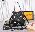 Louis Vuitton NeoNoe MM Bucket Bag Monogram Flowers Black/White For Women,  Shoulder And Crossbody Bags 10.2in/26cm Louis Vuitton M45497