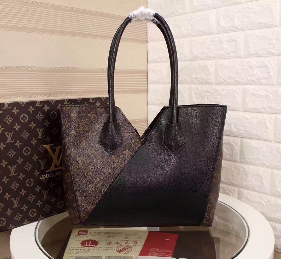 Louis Vuitton Kimono MM Tote Bag Monogram Canvas Black For Women, WoHandbag Shoulder Bags 15.4in/39cm Louis Vuitton M41855