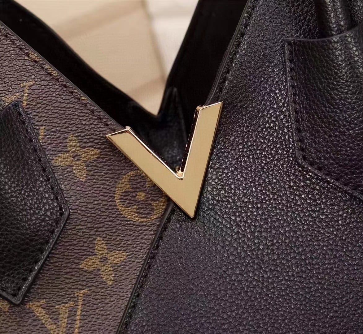 Louis Vuitton Kimono MM Tote Bag Monogram Canvas Black For Women, WoHandbag Shoulder Bags 15.4in/39cm Louis Vuitton M41855