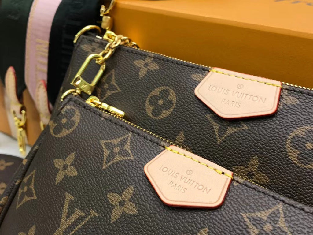 Louis Vuitton Multi Pochette AcGLAMIssoires Monogram Canvas Khaki For Women,  Shoulder And Crossbody Bags 9.4in/24cm Louis Vuitton M44813