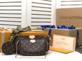 Louis Vuitton Multi Pochette AcGLAMIssoires Monogram Canvas Khaki For Women,  Shoulder And Crossbody Bags 9.4in/24cm Louis Vuitton M44813