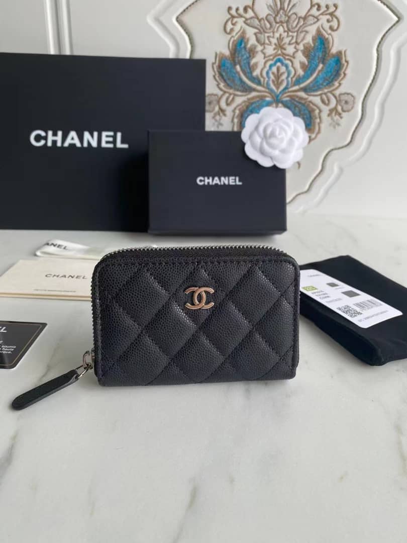 Chanel CHL CLASSIC ZIPPED COIN WALLET 11CM