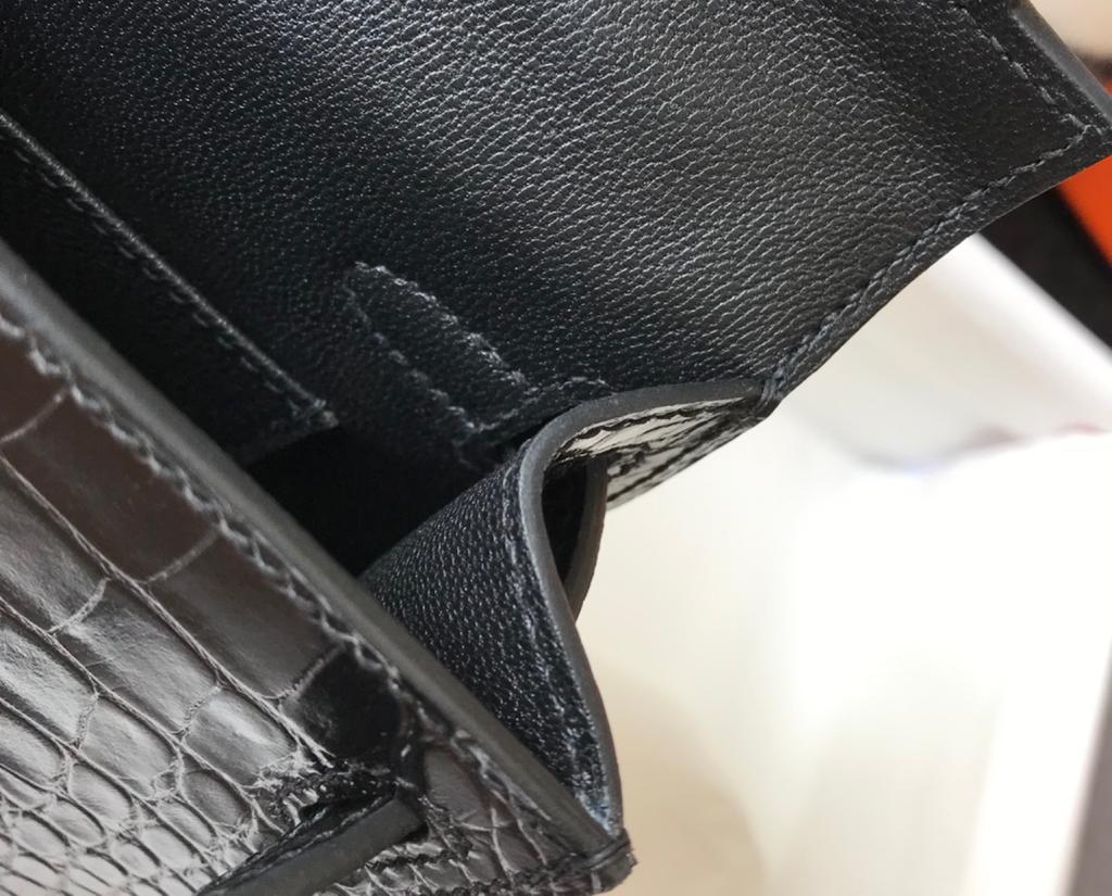 Mini Kelly 19 Black SiLouis Vuittoner Toned Hardware Bag For Women, Handbags, Shoulder Bags 7.5in/19cm