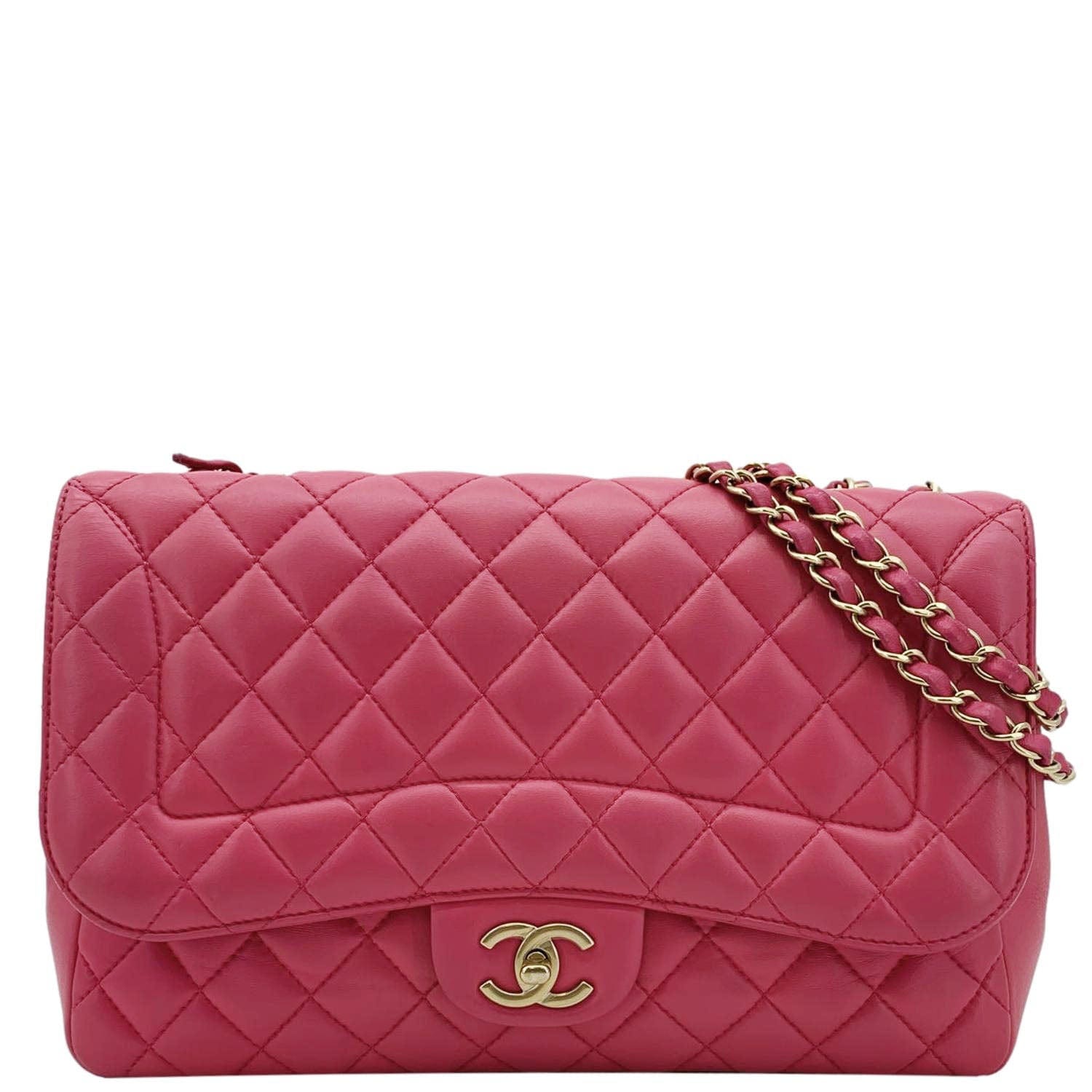 Chanel Mademoiselle Chic Flap Medium Leather Shoulder Bag Pink