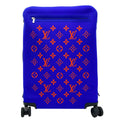 Louis Vuitton Horizon 55 4R Soft Thermoform Knit  Rolling Luggage Travel Bag Blue