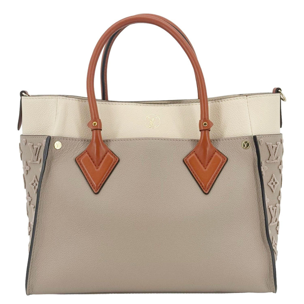 LOUIS VUITTON On My Side MM Monogram Tufting Shoulder Bag Galet
