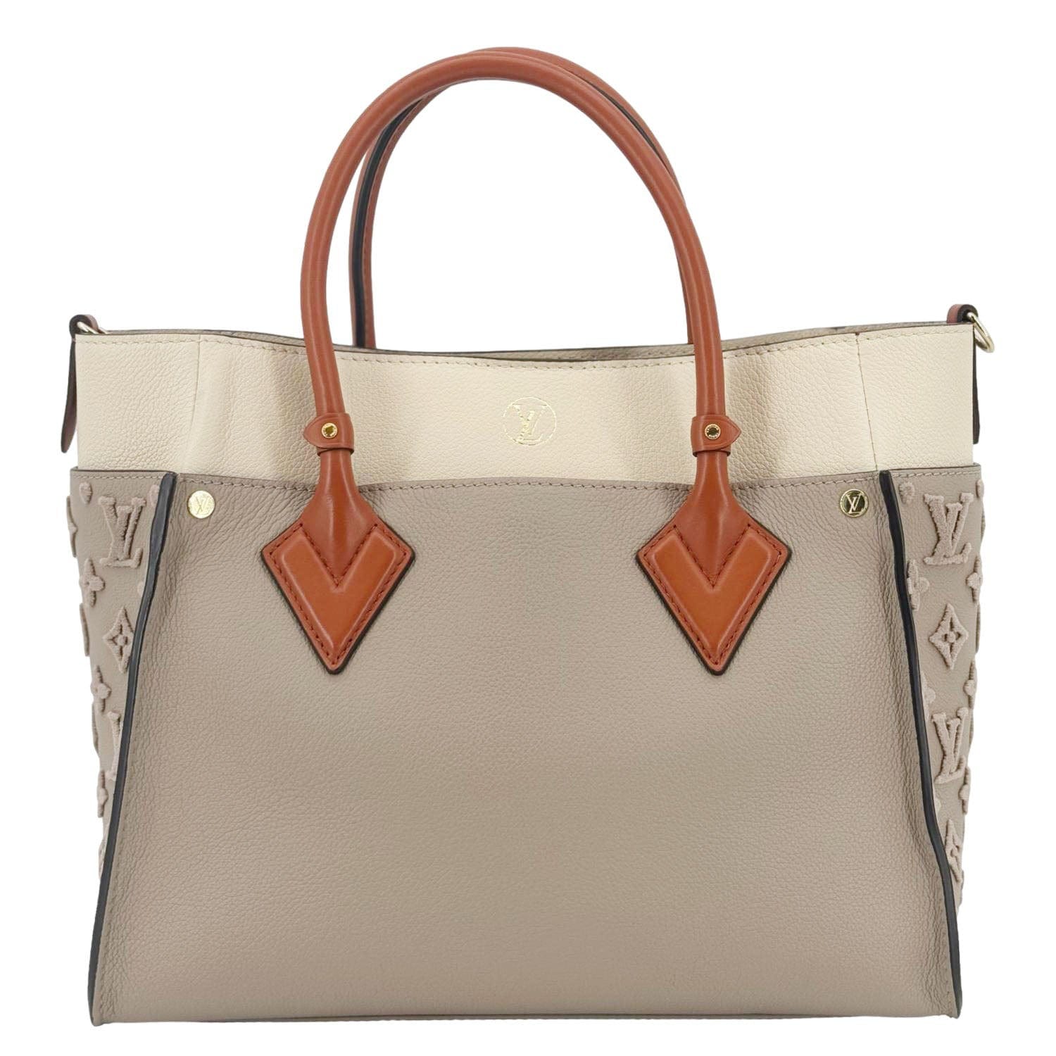 LOUIS VUITTON On My Side MM Monogram Tufting Shoulder Bag Galet