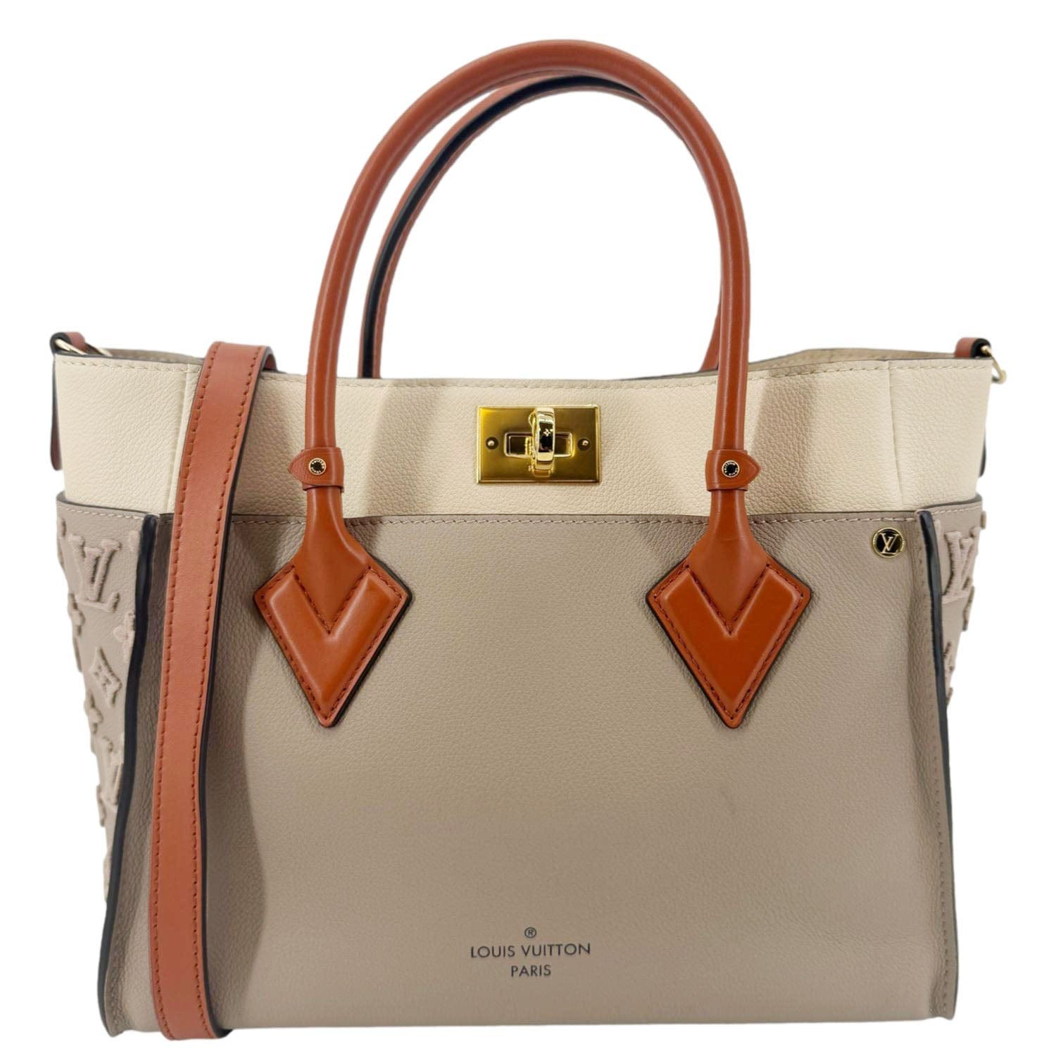 LOUIS VUITTON On My Side MM Monogram Tufting Shoulder Bag Galet