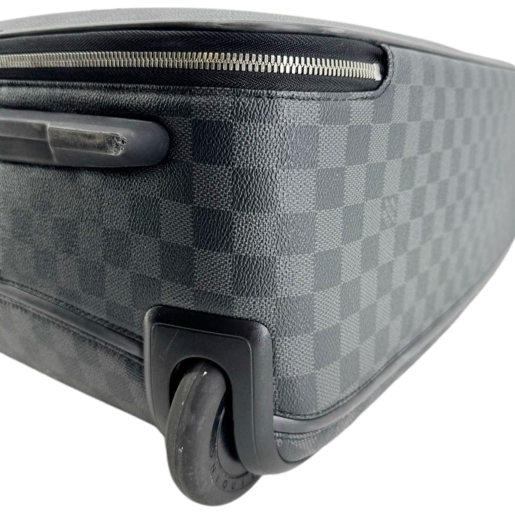 LOUIS VUITTON Pegase 55 Damier Graphite Business Suitcase Travel Bag Black